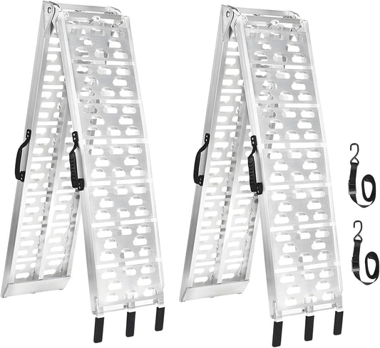 MAXIVMAN 7.5 FT Aluminum Loading Ramps for Safe Vehicle Loading