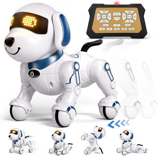 Interactive Dancing Robot Dog Toy with Sound & LED Eyes by Aiqi