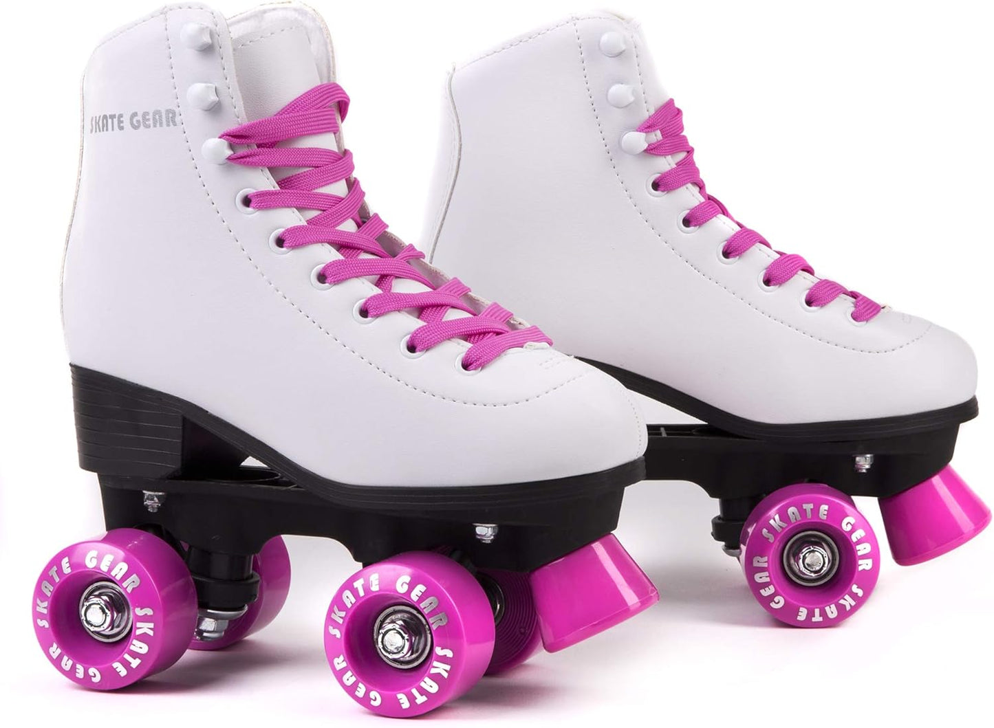 Retro Quad Design Roller Skates with Colorful Laces for Fun