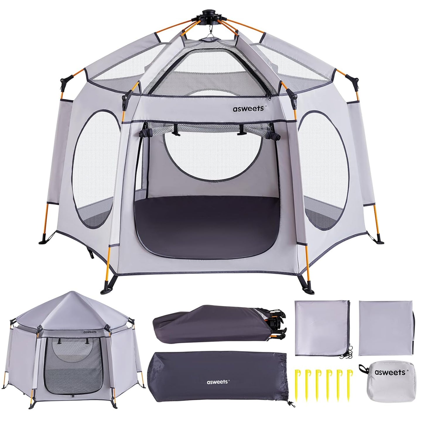 Asweets 4-in-1 Portable Playpen: Indoor/Outdoor Fun!