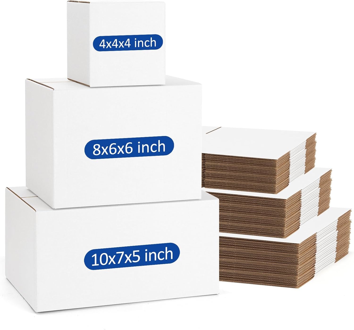 Assorted Sizes Shipping Boxes 45 Pack for Small Business Needs