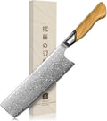TIVOLI Damascus Nakiri Knife 6.5 in - VG10 Japanese Vegetable Knife