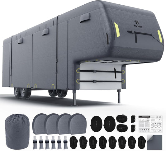 Heavy Duty 5th Wheel RV Cover 31-34ft with Extra Protection
