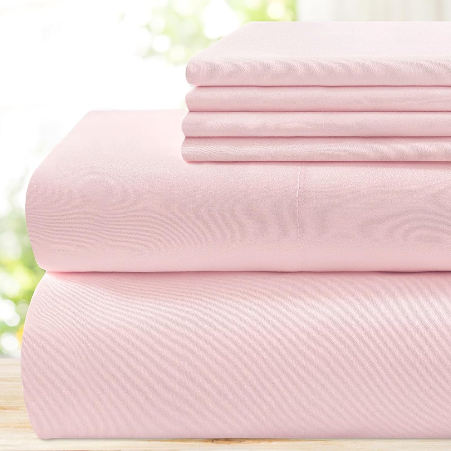 BYSURE King Bed Sheets Set - Super Soft 1800 Thread Count Microfiber
