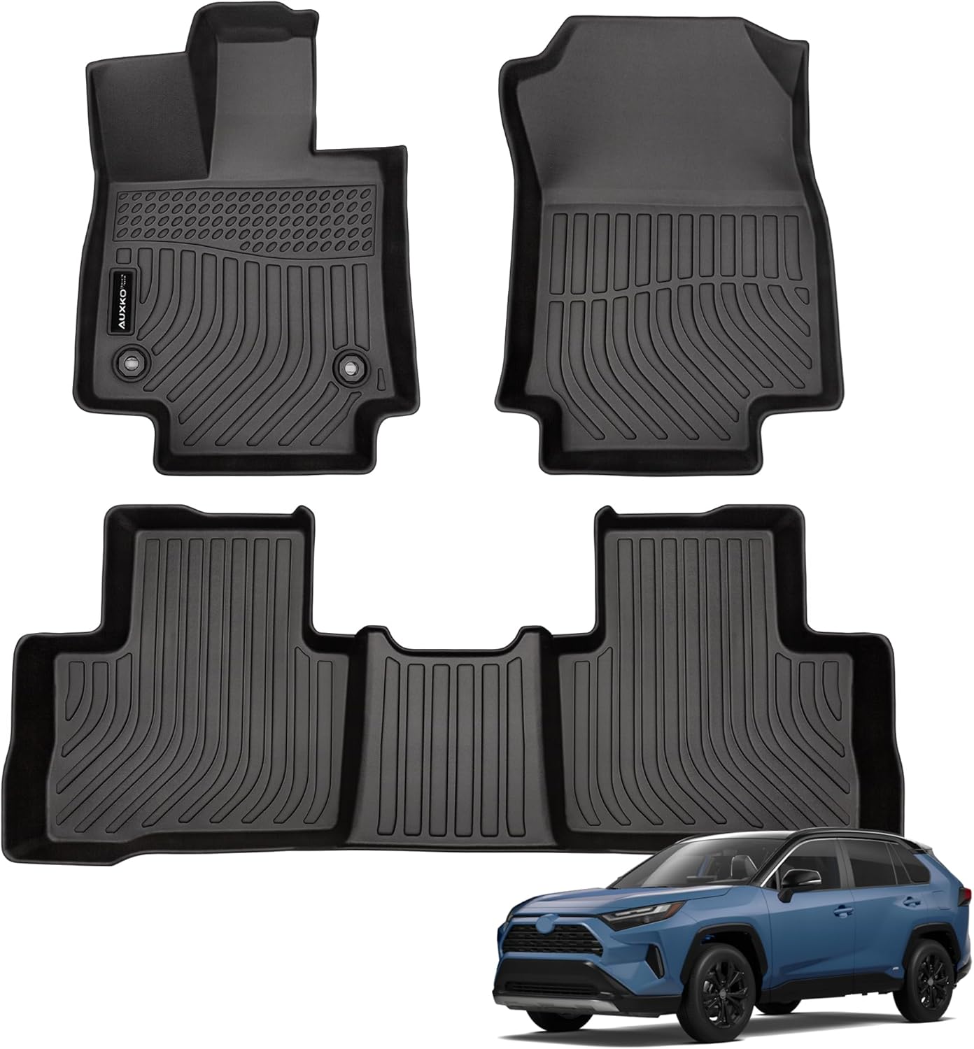 Auxko All Weather Floor Mats for Toyota RAV4 Hybrid 2019-2025