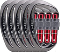 25kN UIAA D-Shape Screw Lock Carabiner Pack of 5 - Heavy Duty