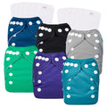 Newborn Cloth Diapers Reusable 6pc Set - Budget Newborn Covers