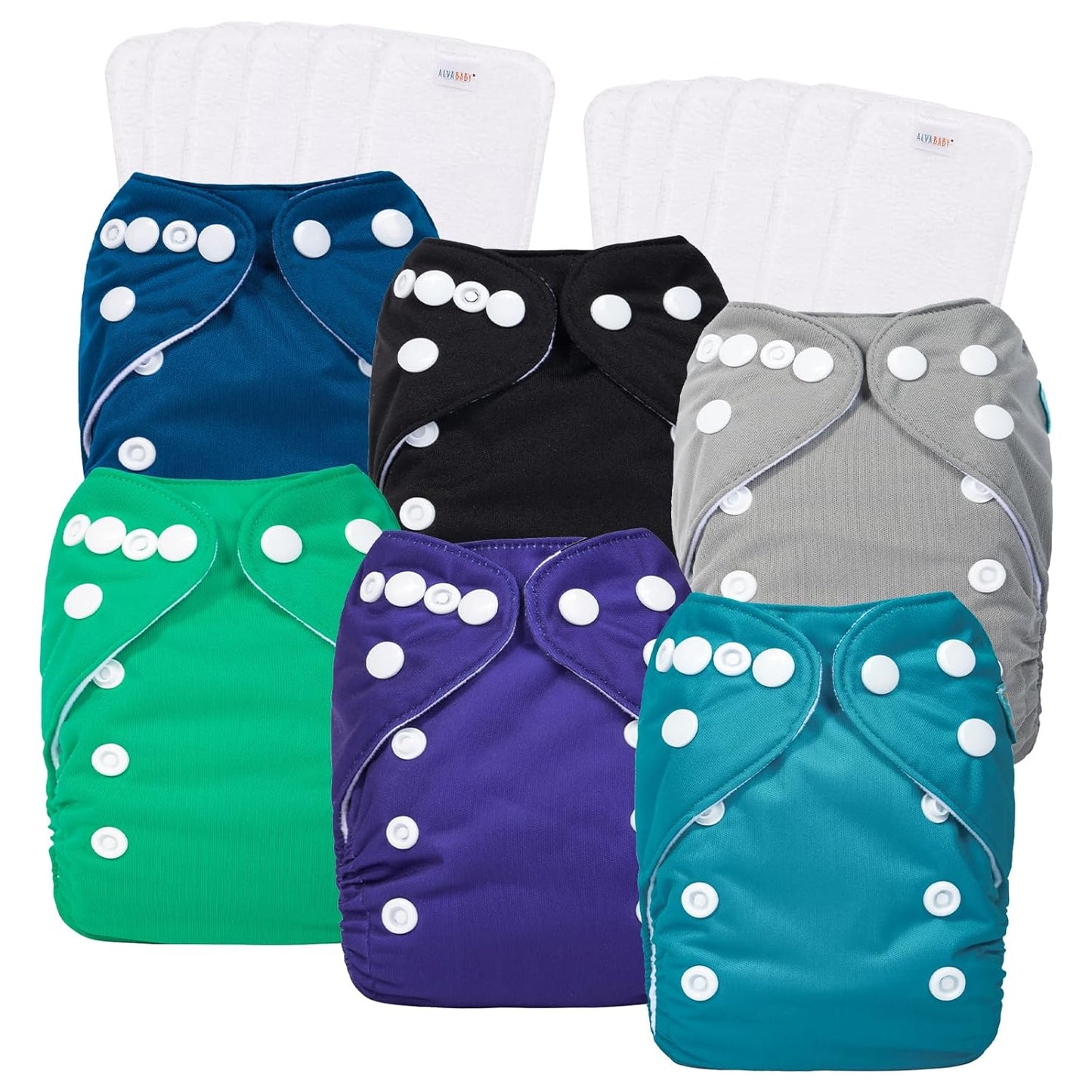 ALVABABY Newborn Cloth Diapers Set: Gentle & Eco-Friendly