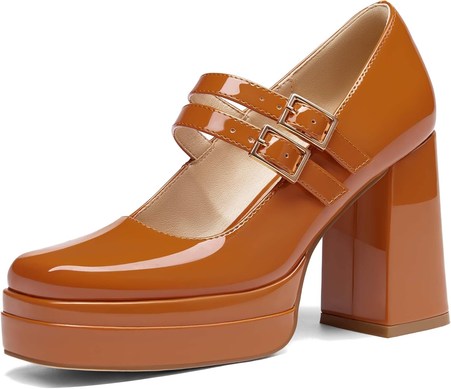 Coutgo Women's Platform Mary Jane Pumps for Stylish Occasions