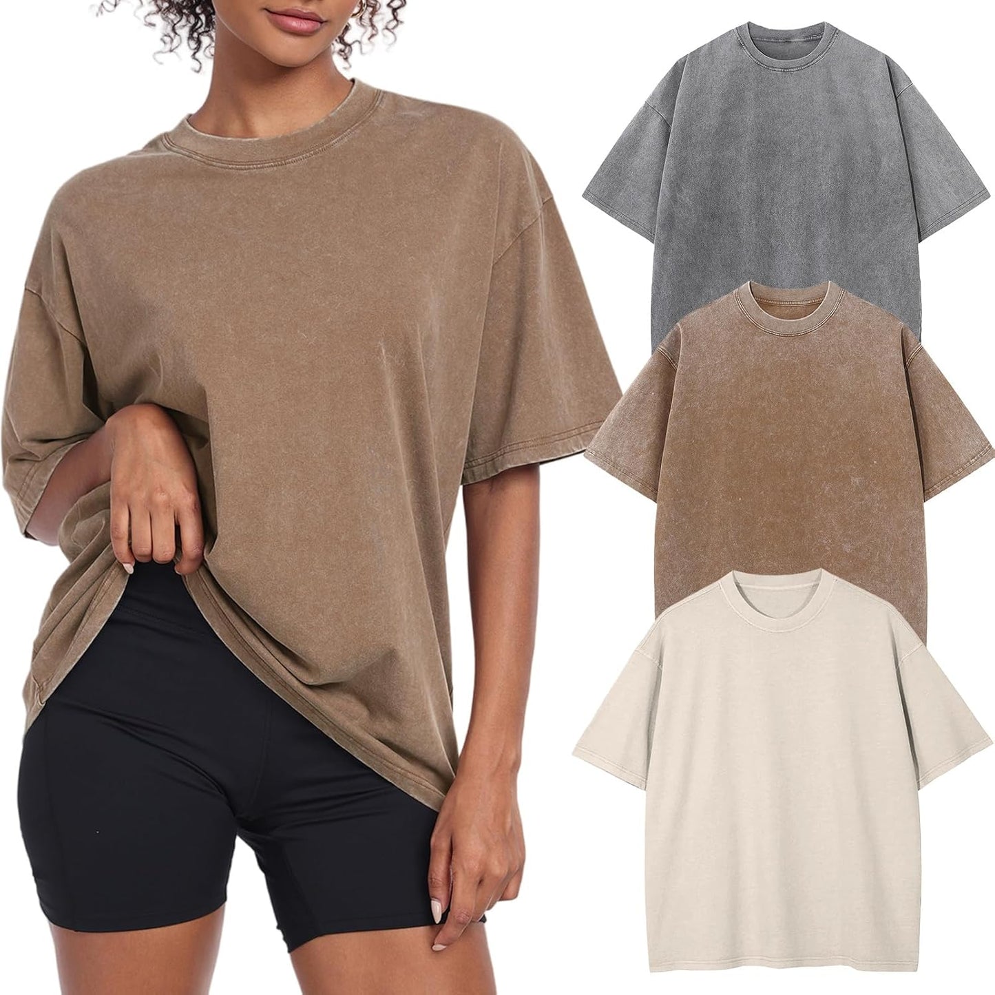 Womens Vintage Oversized T Shirts for Casual Workout Style