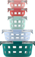 Ello Duraglass Mixed Meal Prep Sets - Leak-Proof Glass Containers