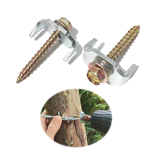 100 Pcs Fencing Fasteners Post Screw for Quick Installation