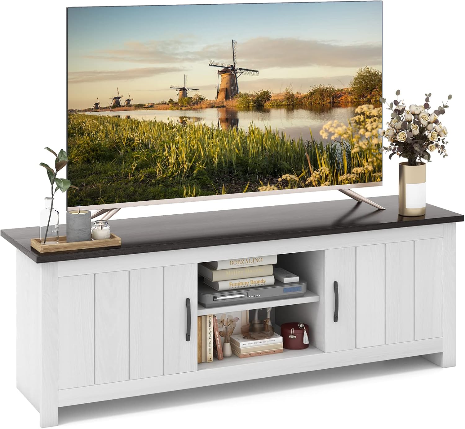 Tangkula TV Stand: Organize with Style!
