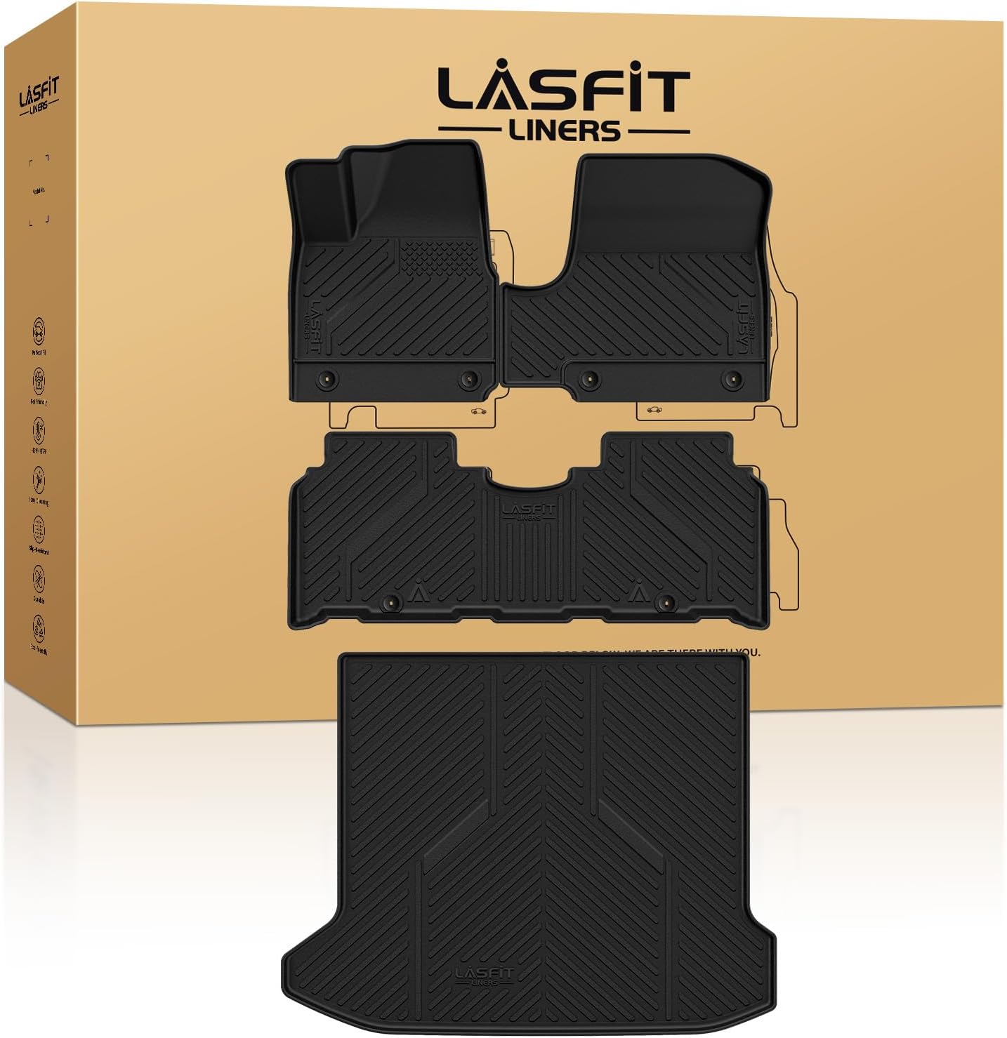 Custom Fit LASFIT Floor Mats for Hyundai Ioniq 5 2022-2024