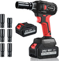 Cordless Impact Wrench 21V Brushless 1/2in Square Driver - 300 ft-lbs