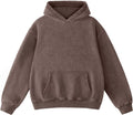 Mens Acid Wash Hoodie Oversized Super Soft Pullover for Men