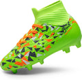 Boys High Top Soccer Cleats for Youth - Firm Ground Traction