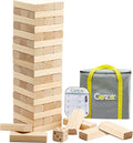 GOROCK Giant Tumble Tower Games 60-Pc Wooden Blocks Set - Family Party