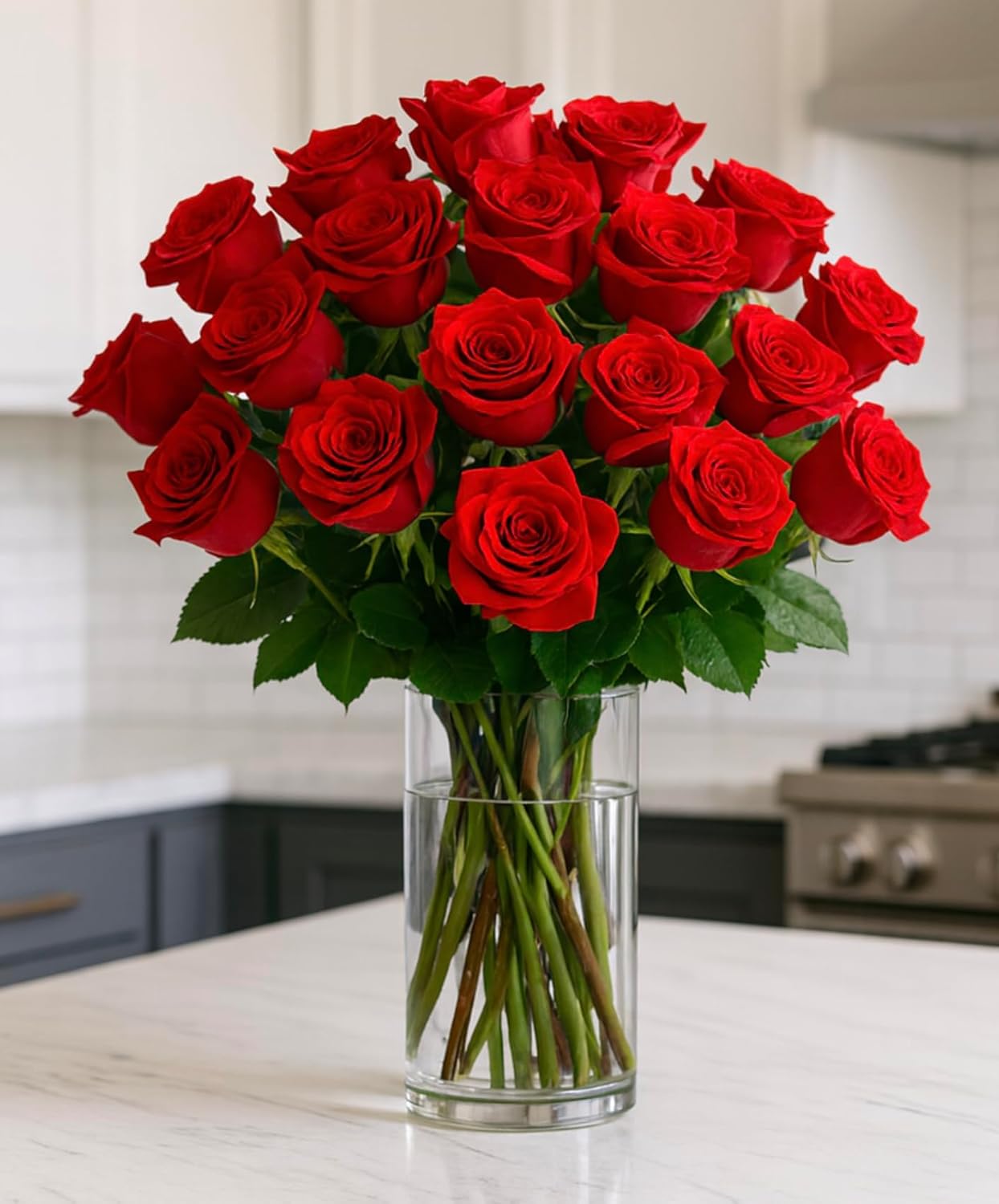 Two Dozen Fresh Red Roses Hand-Tied for Every Occasion