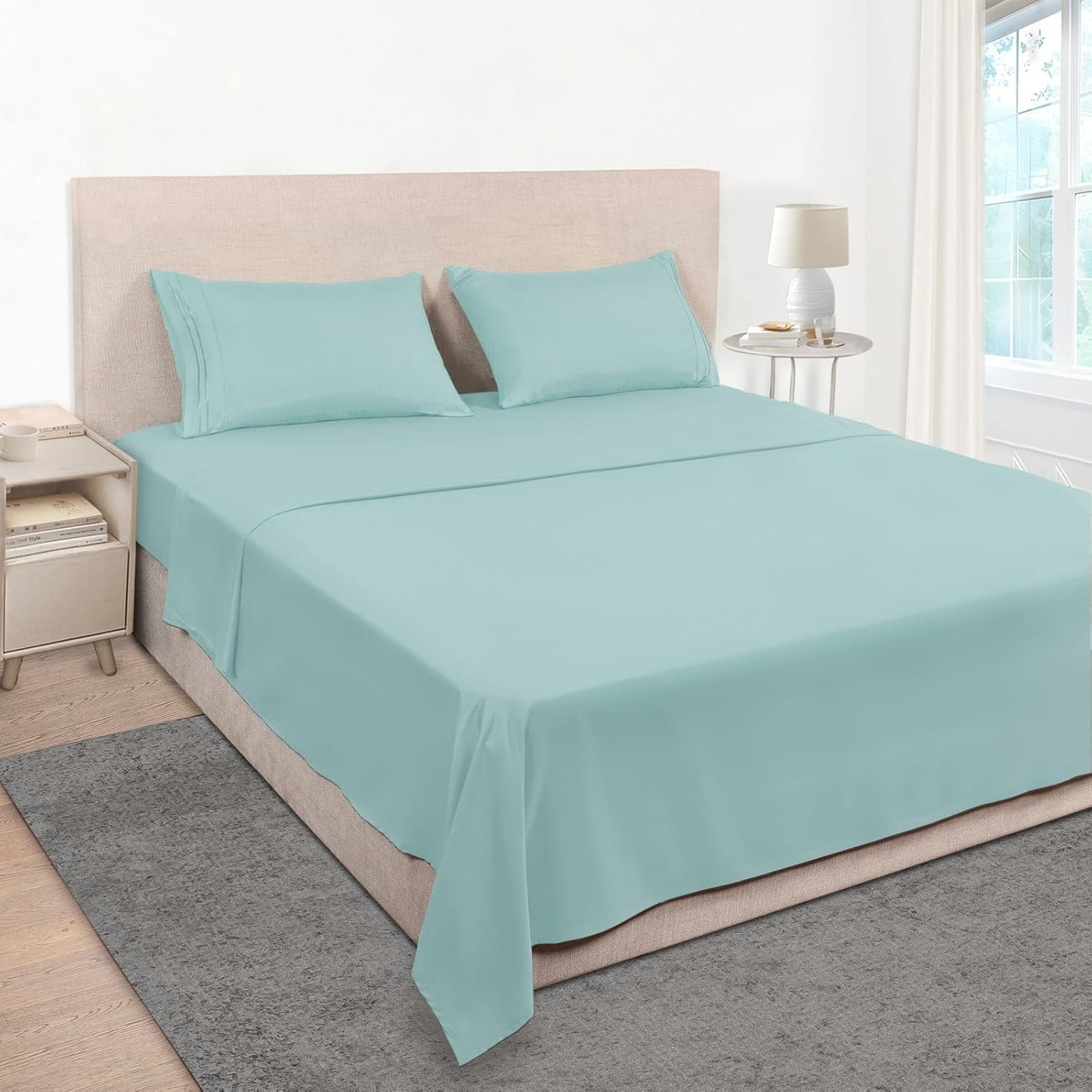 Mejoroom King Size Sheet Set - Soft Microfiber Bed Sheets