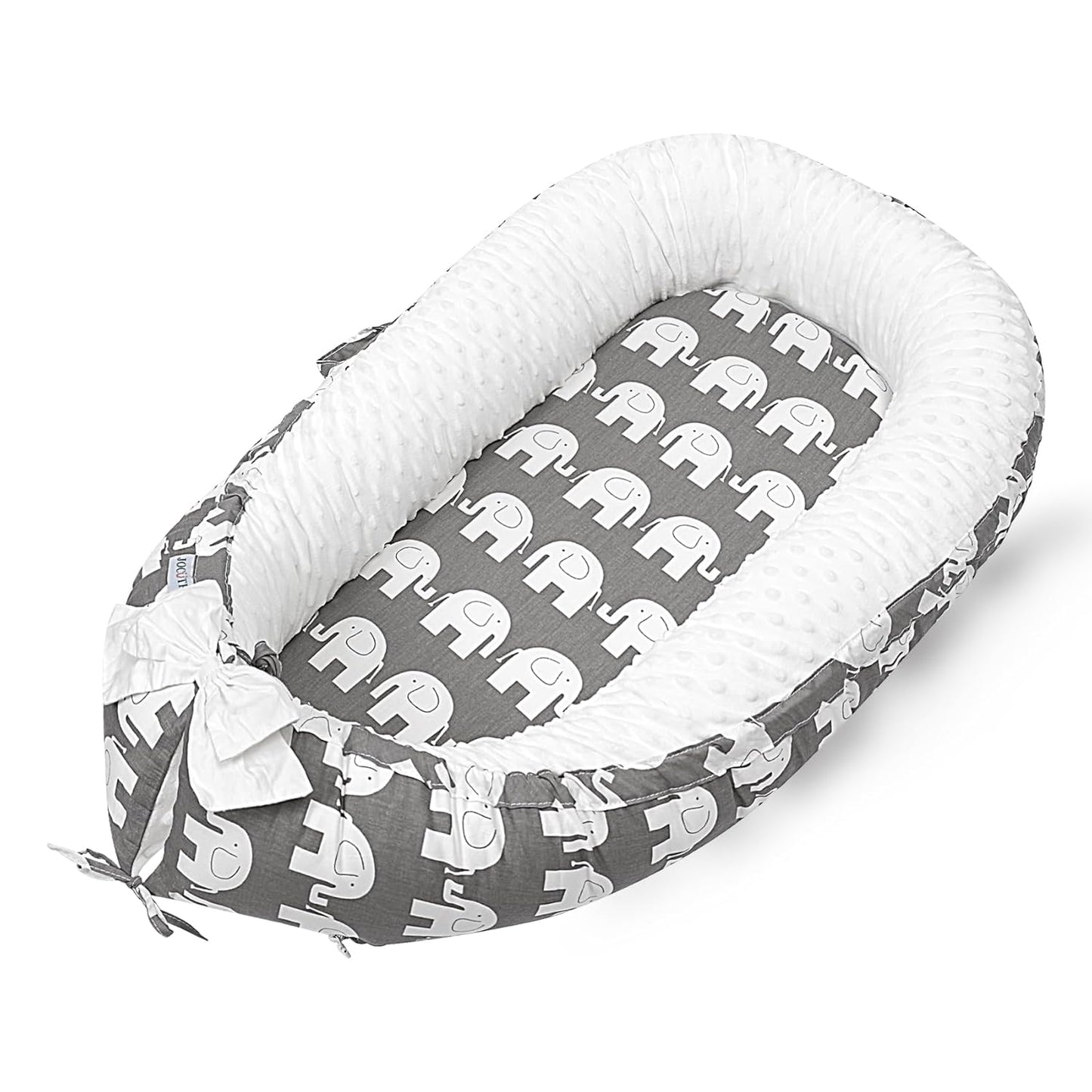 Breathable Cotton Baby Lounger | Portable Travel Essential 