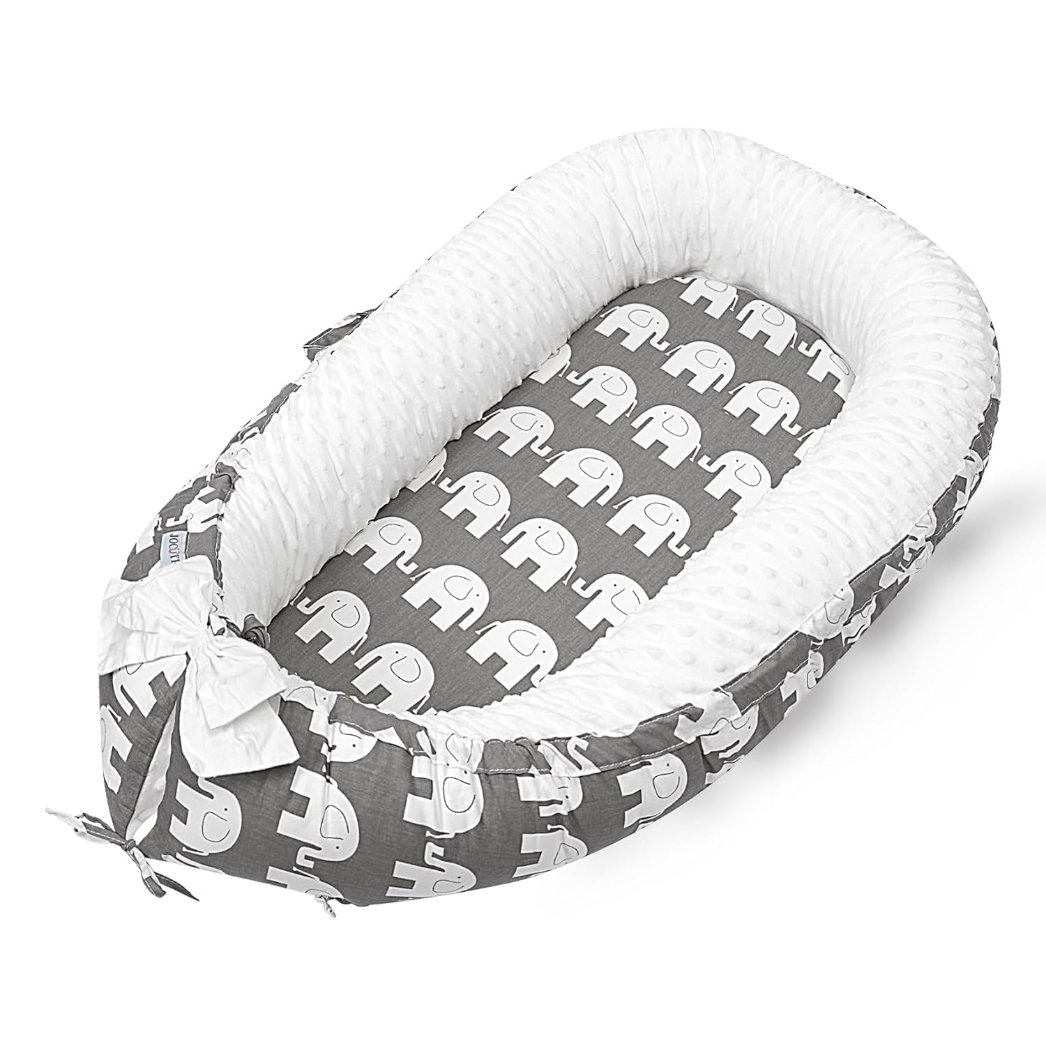 Breathable Cotton Baby Lounger | Portable Travel Essential 