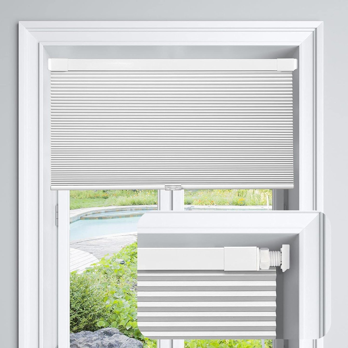LazBlinds Cordless Cellular Shades for Blackout and Privacy