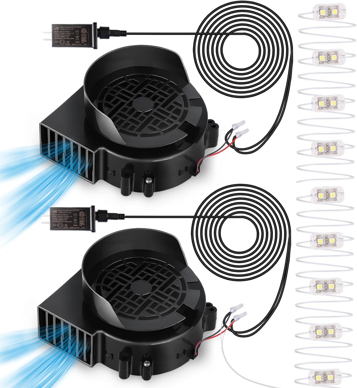 2-Pack Air Blower Fan for Inflatables - Revitalize Your Decor