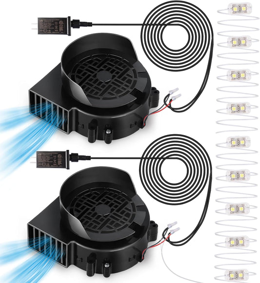 2-Pack Inflatable Fan Replacement for Holiday Decor Fun