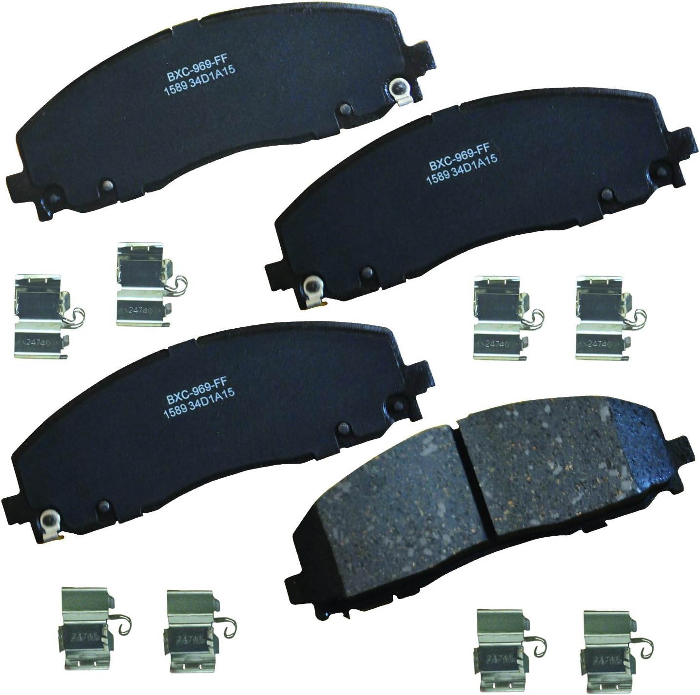Bendix Premium SBC1589 Ceramic Front Brake Pads for Chrysler