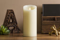 Luminara Flameless LED Ivory Pillar Candle 3in x 6.5in - Realistic