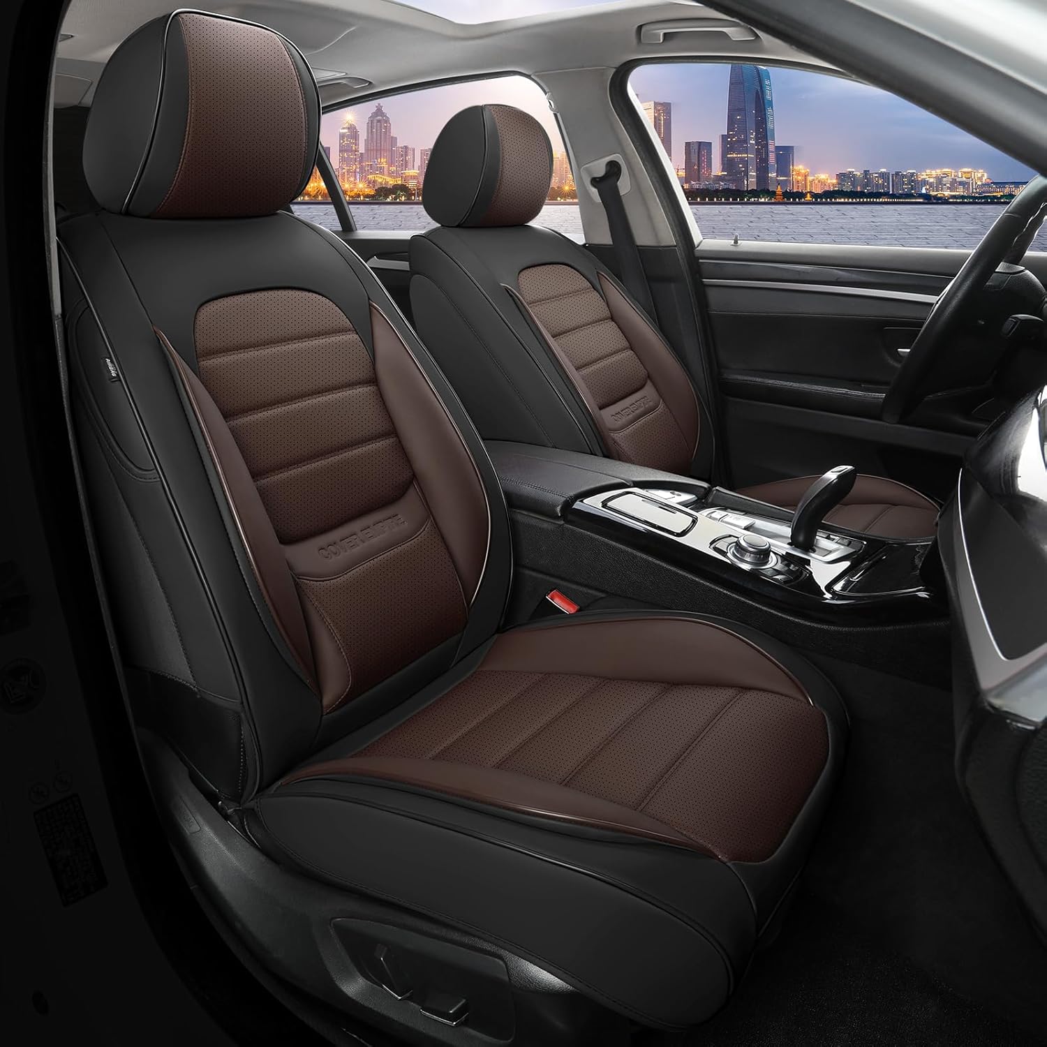 Universal Leather Car Seat Covers Full Set for 5 Seats