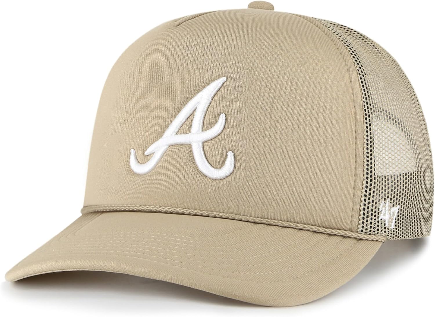 47 Brand MLB Unisex Khaki Primary Logo Foam Trucker Hat