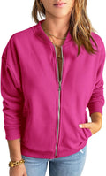 GeGekoko Womens Zip Up Sweatshirt Jacket - Cozy Everyday Layer Fashion