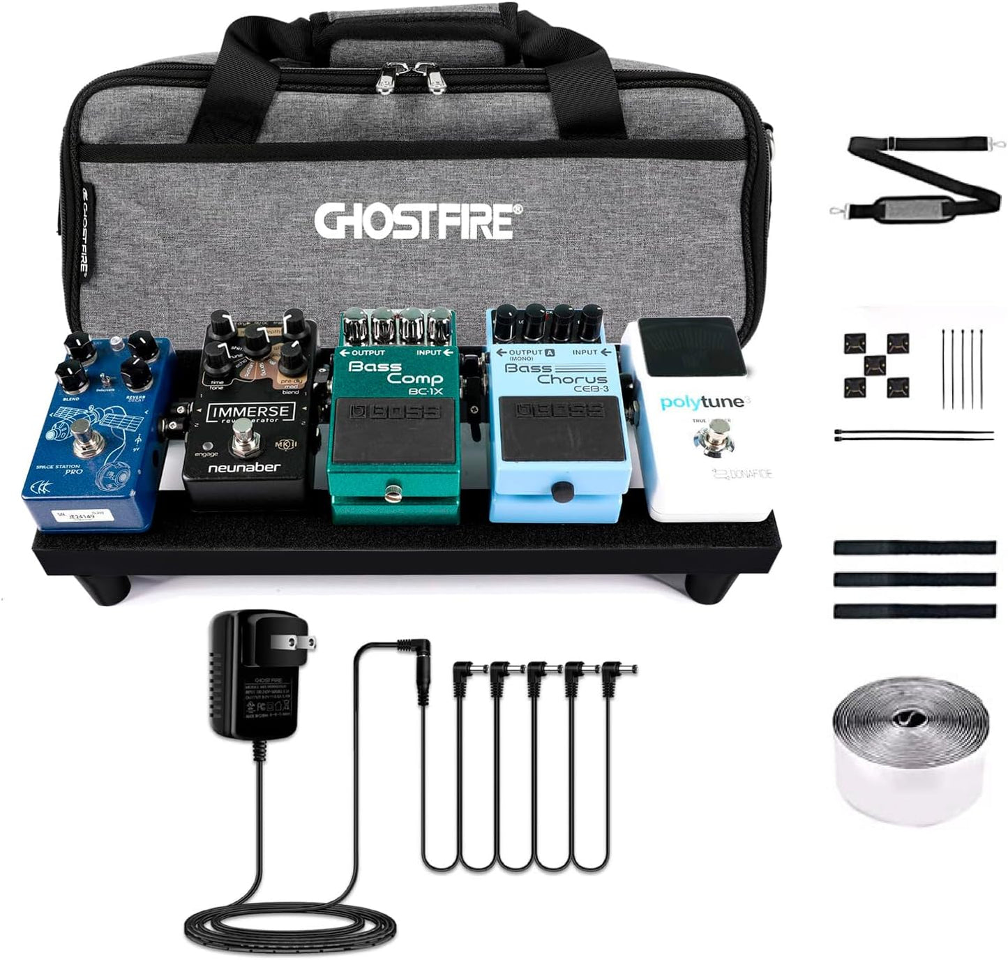 Ghost Fire Guitar Pedal Board Lightweight Aluminum Alloy Design