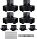 Pergola Kit Elevated Wood Stand Kit for 4 in x 4 in Posts - Durable