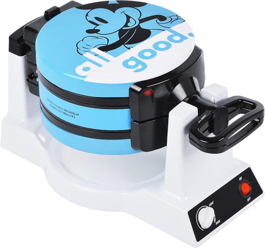 Disney Mickey & Minnie Double Flip Waffle Maker for Fun Breakfasts