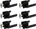 NEWBANG Solid Door Lever Handle Matte Black Finish - Privacy Lock Home