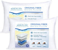 Mediflow Fiber Water Pillow - Adjustable Neck Pain Relief (2 Pack)