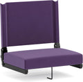 Dark Purple Portable Stadium Seat 500 lb Capacity Flash