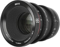 MEKE 65mm T2.2 Large Aperture Manual Focus 4K Cine Lens - Smooth Bokeh