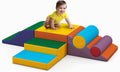 Toddler Foam Climbing Set Indoor with Slide - Soft Climb & Crawl