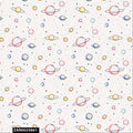 Ivory Royal Red Lime Pink Combed Cotton Fabric by the Yard - Soft