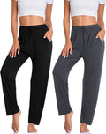 Womens Yoga Pants Loose Comfy Casual Lounge Pants - With Pockets