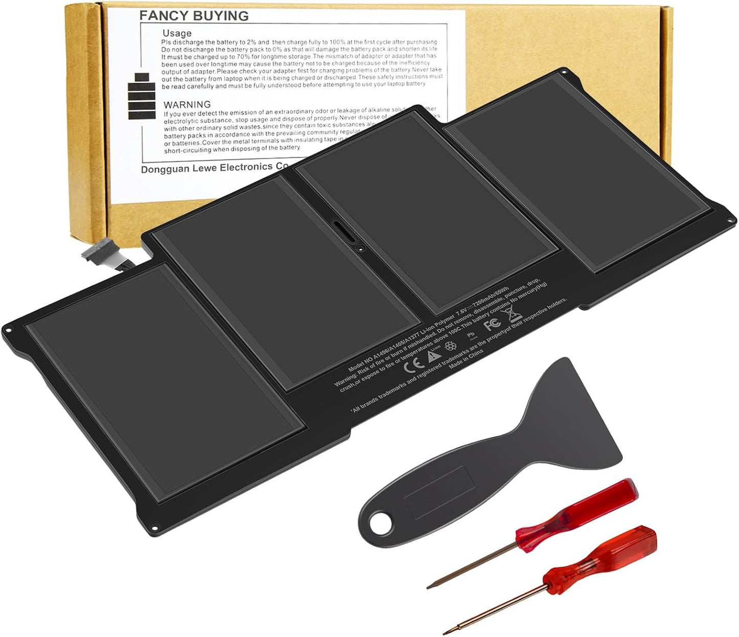 A1405 A1466 Laptop Battery for MacBook Air 13 inch Upgraded
