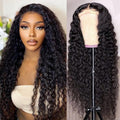 Deep Wave Lace Front Wig Human Hair by Jasperel - 22 Inch
