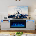 80 TV Stand with 36 Electric Fireplace - Modern Media Console