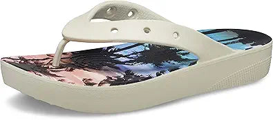 Crocs Womens Classic Platform Flip Flops for Stylish Comfort