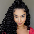 ToyoTree Ocean Wave Crochet Hair - 16 Inch Natural Black Extensions