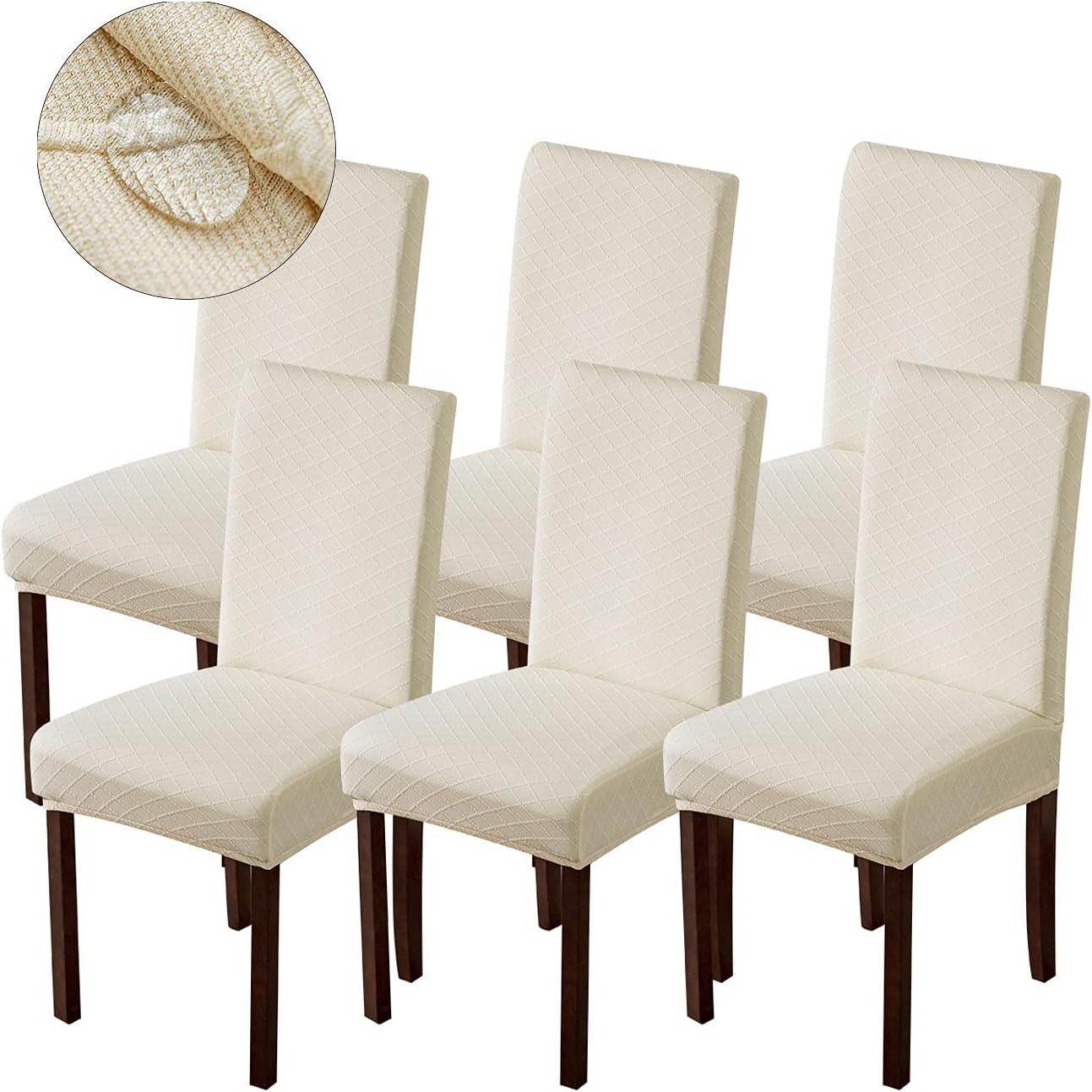 Genina Waterproof Chair Covers for Dining Room and Kitchen Use